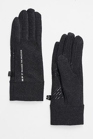 Спортивные перчатки демисезонные женские темно-серого цвета MTFORCE