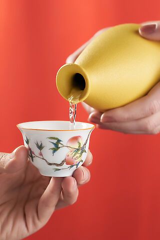 Пиала 60 мл керамическая с рисунком для чая пиала чашка для чайной церемонии "Китайская сказка" Nothing Shop