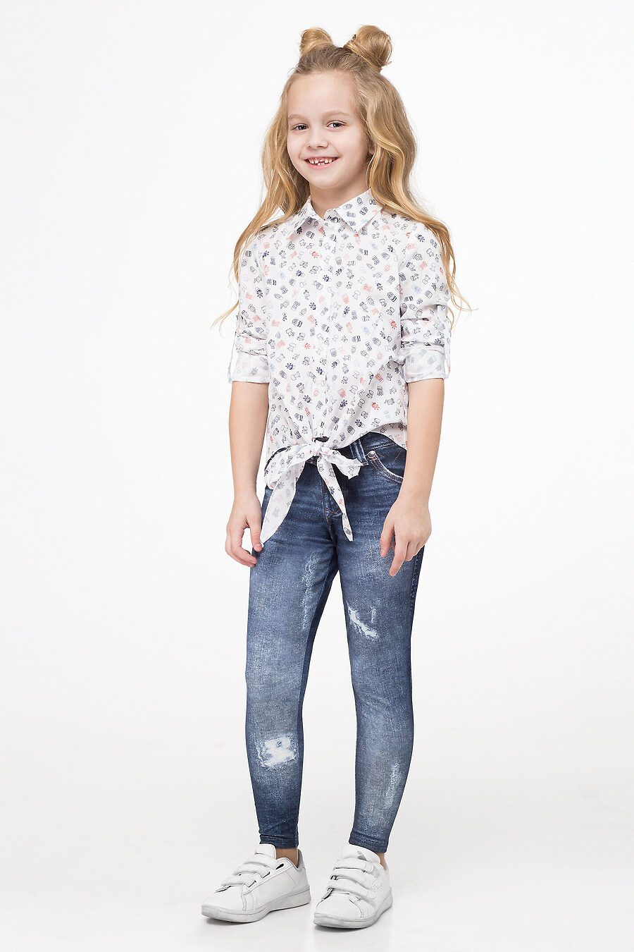 Блуза для девочек PANDA 664675 купить оптом от производителя. Совместная покупка детской одежды в OptMoyo