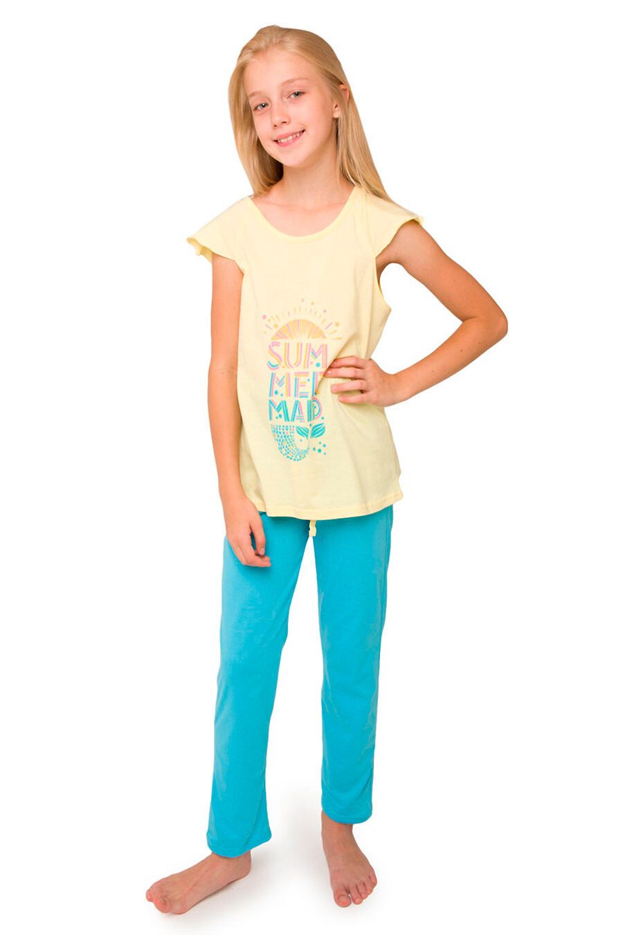 Пижама (футболка+брюки) для девочек N.O.A. 666280 купить оптом от производителя. Совместная покупка детской одежды в OptMoyo
