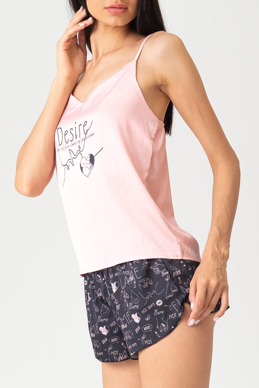 Пижама женская Hot Story Desire (майка + шорты) для женщин НАТАЛИ 741331 купить оптом от производителя. Совместная покупка женской одежды в OptMoyo