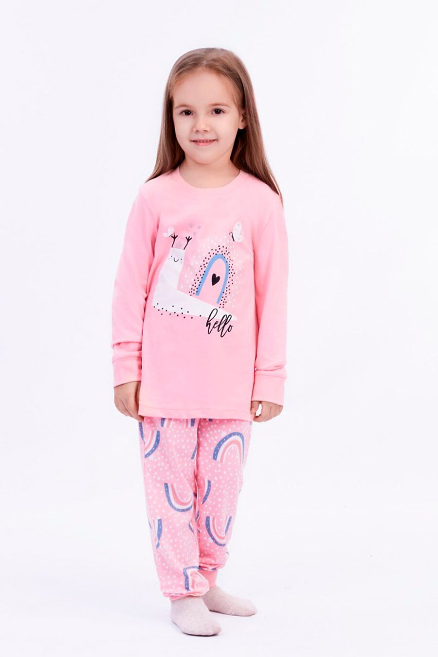 Пижама для девочек ELEMENTARNO 742816 купить оптом от производителя. Совместная покупка детской одежды в OptMoyo