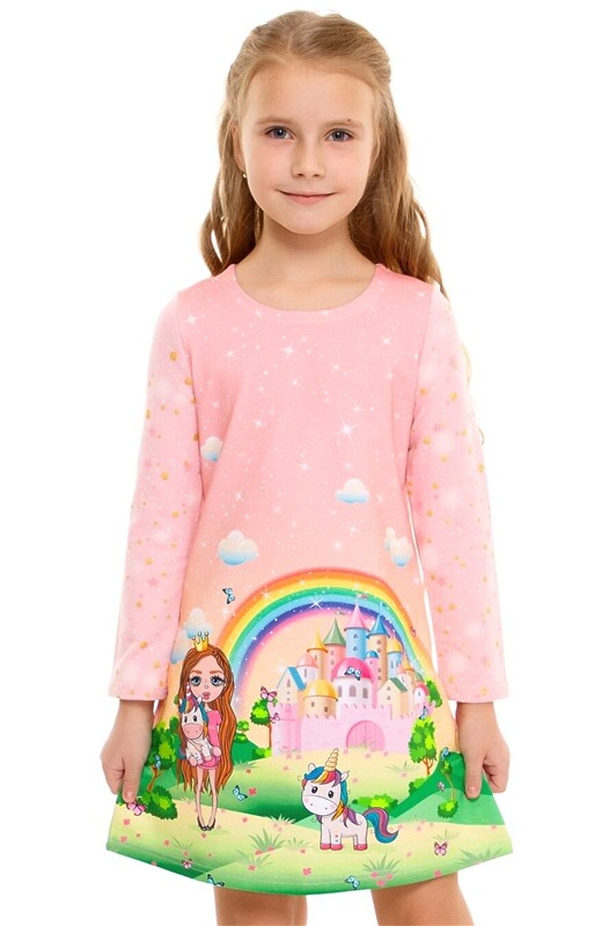 Платье для девочек АПРЕЛЬ 807637 купить оптом от производителя. Совместная покупка детской одежды в OptMoyo